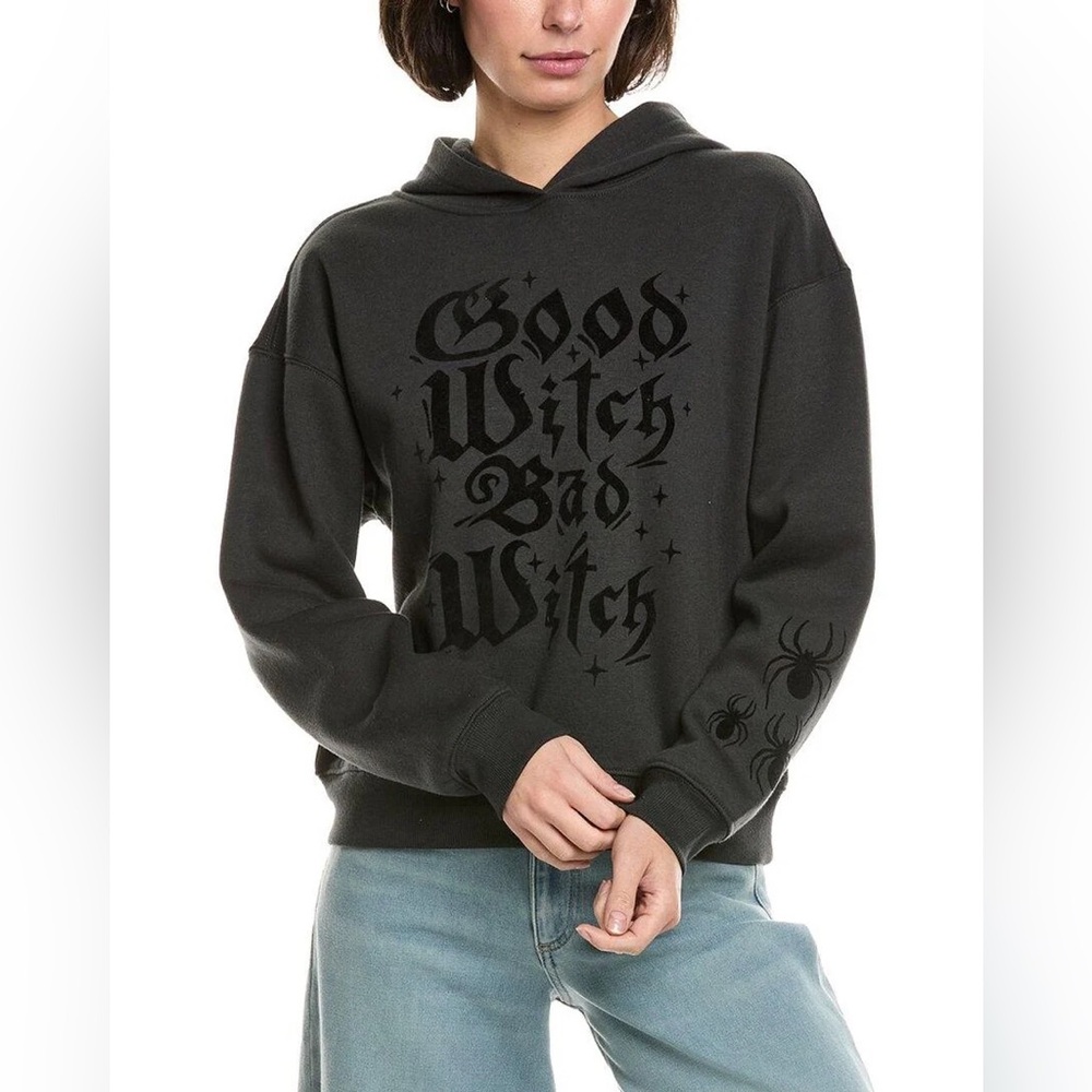 Wildfox Good Witch Blake Hoodie Pirate Black Size Small Spiders Halloween NEW - Picture 16 of 16